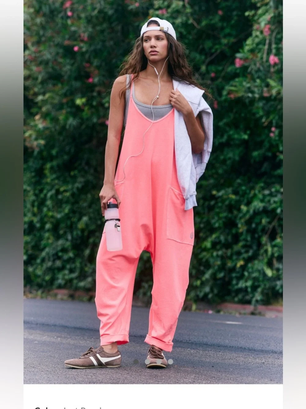 Free people Hot Shot Jumpsuit Peach - Picture 1 of 5